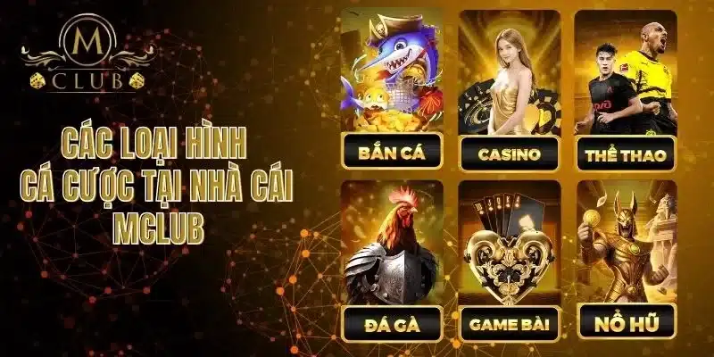 Các Loại Hình Cá Cược Tại Nhà Cái MCLUB